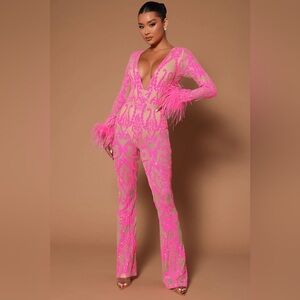 NWT! Bodysuit Sequin Jumpsuit